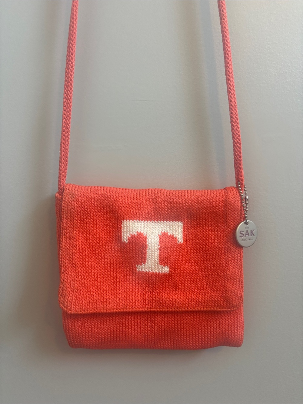 The Sak - Tennessee Vols Coral Knit Crossbody with White 'T' Accent